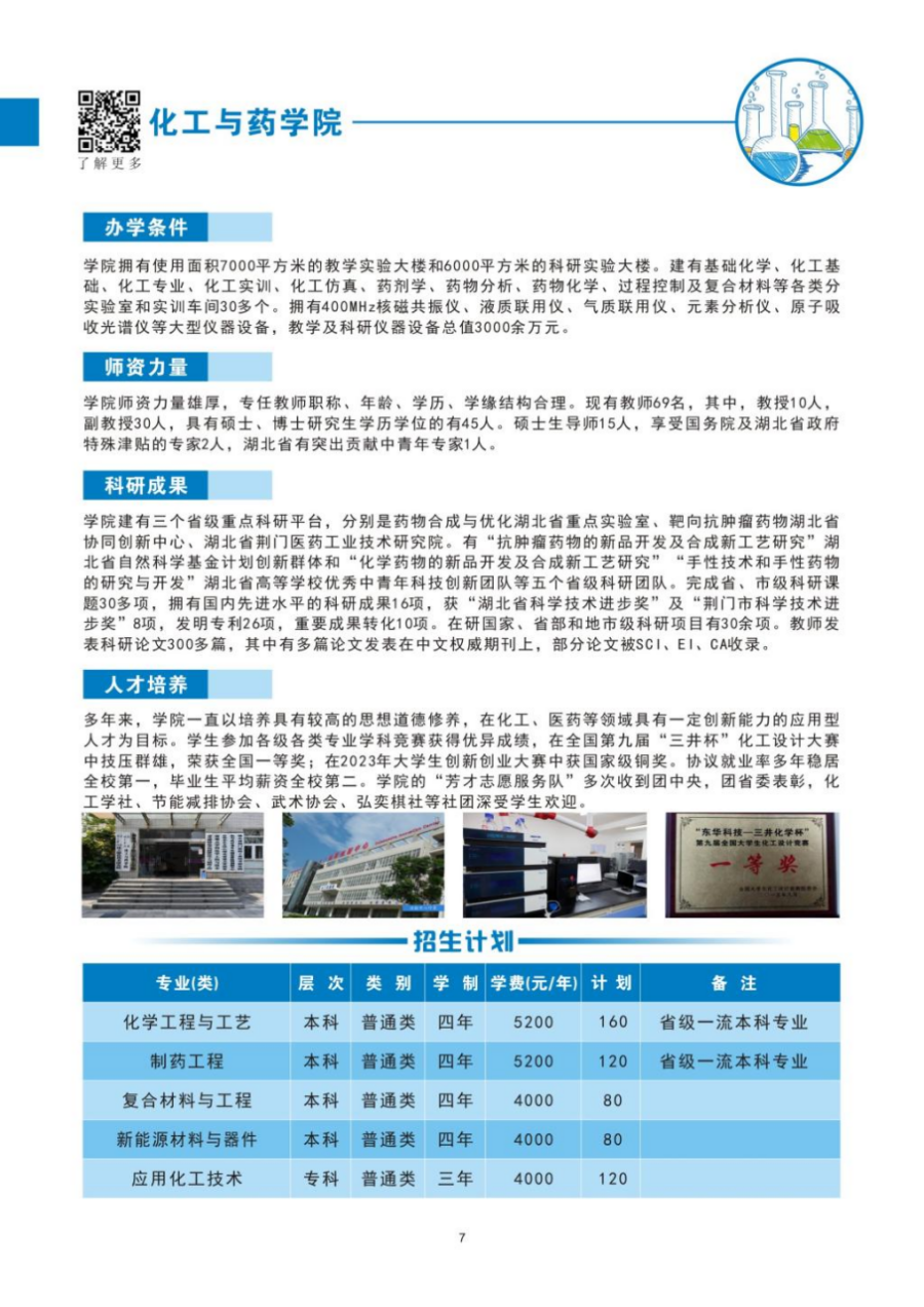 荊楚理工學(xué)院－2024年招生簡章